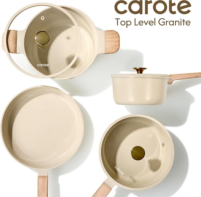 CAROTE 1.5Qt & 2.5Qt Sauce Pan Sets - Image 8