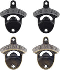 Bottle Opener Wall Mounted, Rustic Mountable Beer Opener Bronze by Wallmountedbottleopener