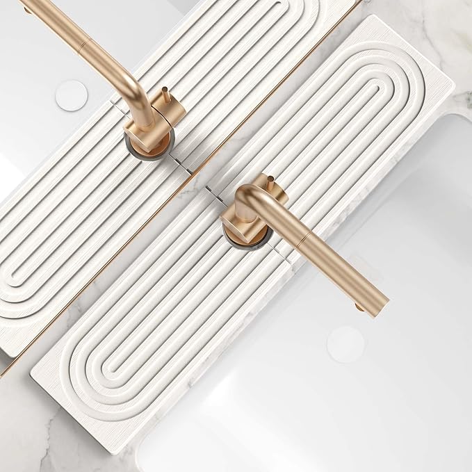 Large Faucet Mat for Kitchen Sink by eormoe