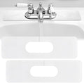 Tioncy 2 Pcs Faucet Mat Sink Splash Guard Oval-hole Oval Splash Pad by Tioncy