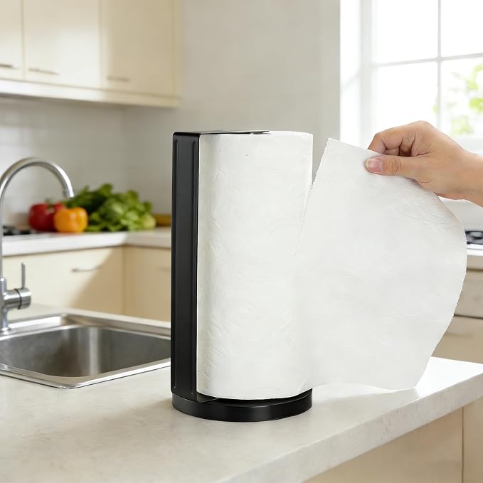 ZUNTO Paper Towel Holder for Countertop, Freestanding Kitchen Paper Towel - Image 4