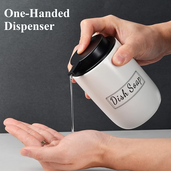 BosilunLife White Soap Dispenser Set - Image 3