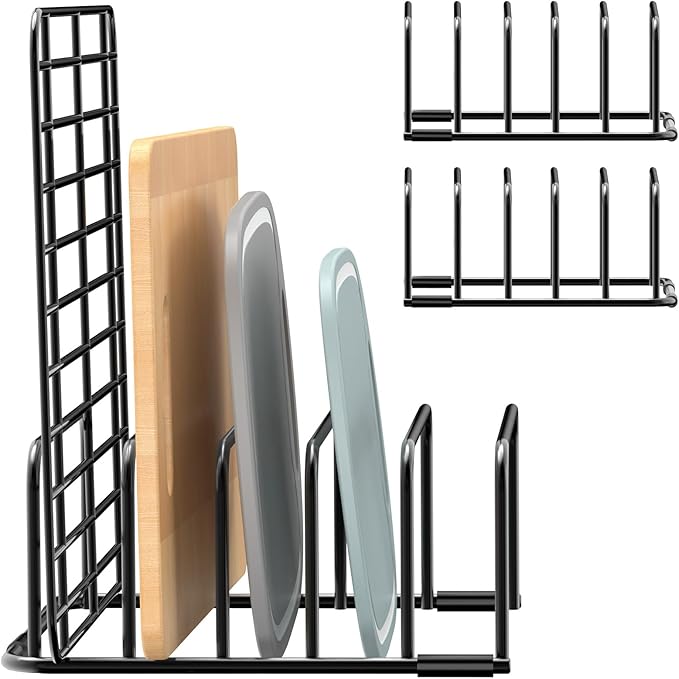 Fikoksol Cutting Board Organizer and Baking Sheet Rack, Tray Dividers by HOMEACCESSORIES