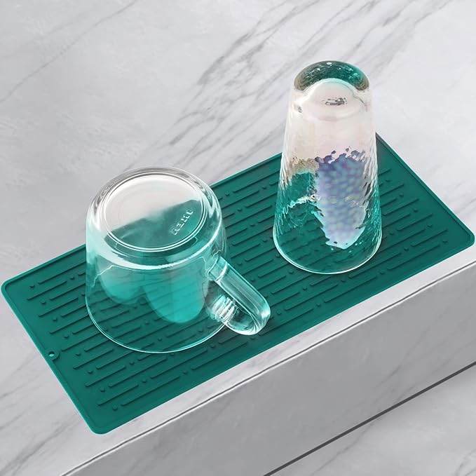 GeeRic Dish Drying Mats, Heat-resistant Silicone Mat by GeeRic