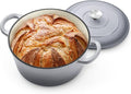 P&P CHEF 5QT Enameled Dutch Oven, Cast Iron Dutch Oven Pot by PPCHEF