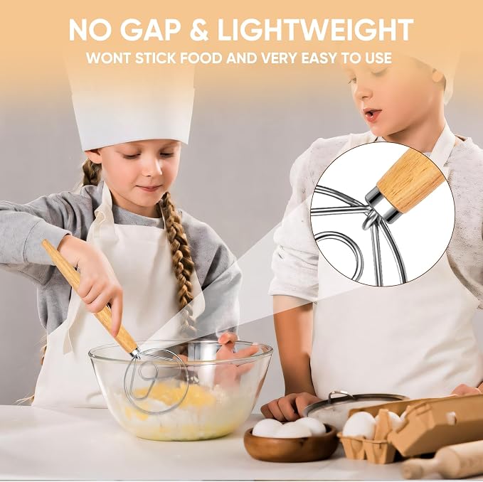 Maxjoy Danish Dough Whisk Stainless Steel - Image 6