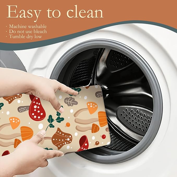 Funny Mushrooms Dish Drying Rack Mats Decor - Image 5