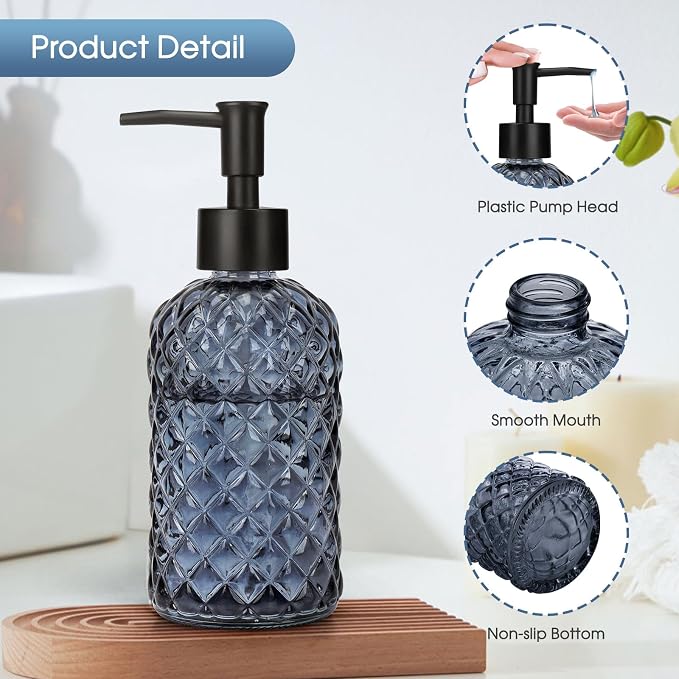 Topsky Gem Glass Soap Dispenser - Image 3