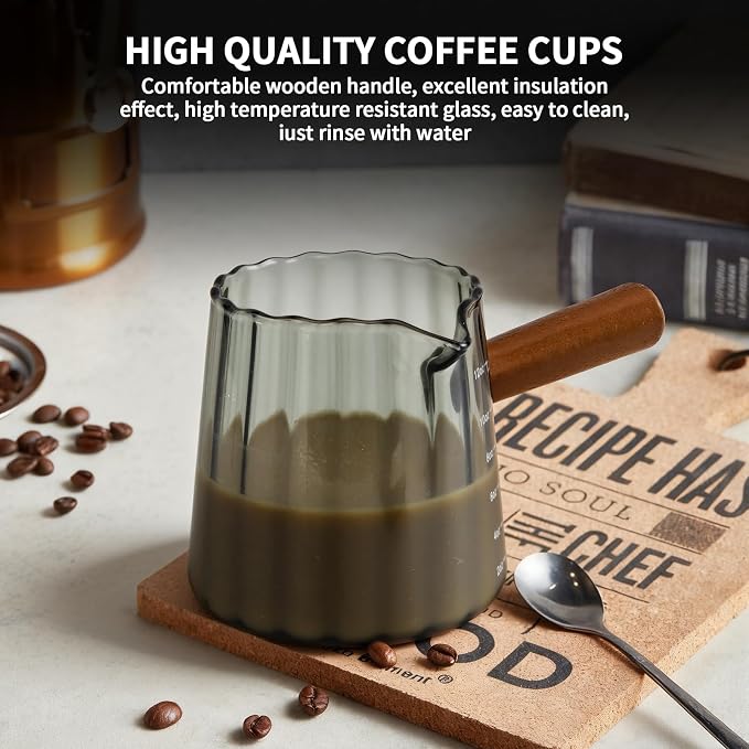 Espresso Measuring Cup 12 Oz, Espresso Glass Cups - Image 3