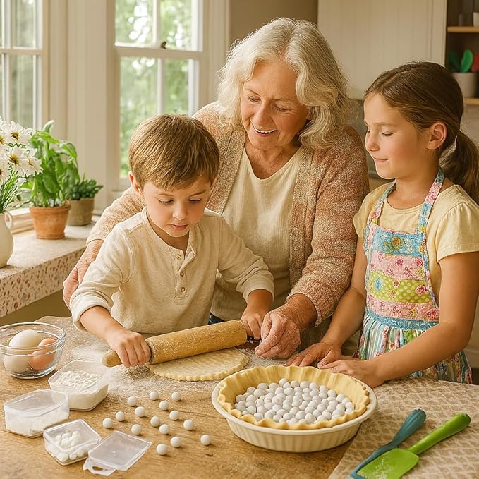 Mrs. Anderson's Baking Ceramic Pie Crust Weights, Natural Stoneware, - Image 5