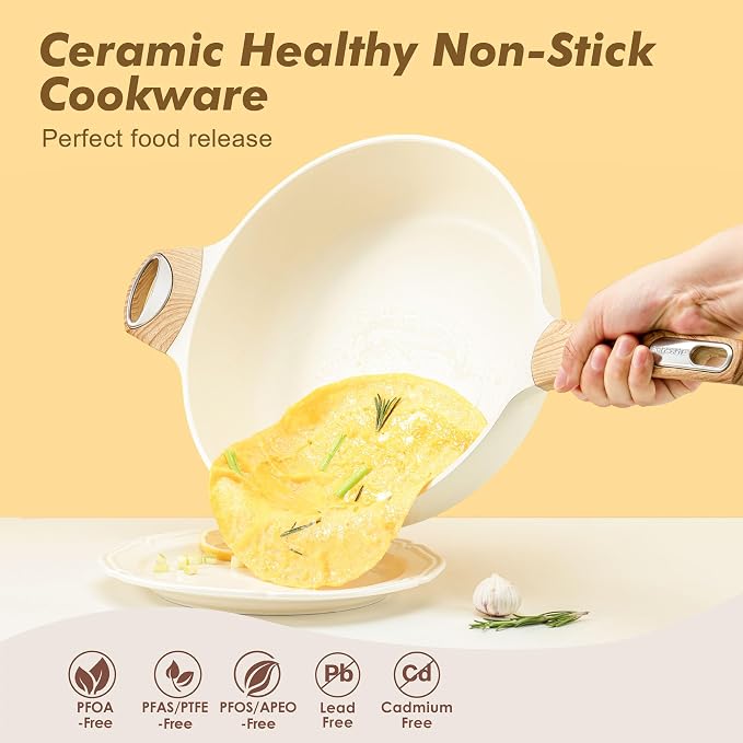 SENSARTE Ceramic Nonstick Frying Pan Skillet - Image 2