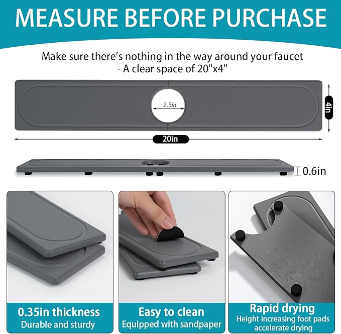 Faucet Mat for Kitchen Sink - Image 6