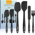 NileHome Silicone Spatula Set, 6 Pieces Food Grade Kitchen Utensils by NileHome
