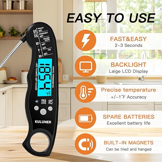 KULUNER TP-01 Waterproof Digital Instant Read Meat Thermometer - Image 2