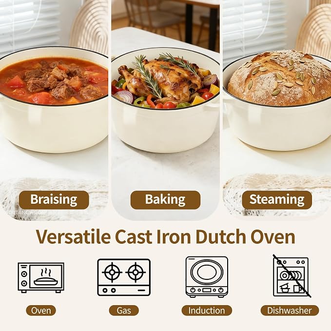 Enameled Cast Iron Dutch Oven - Image 8