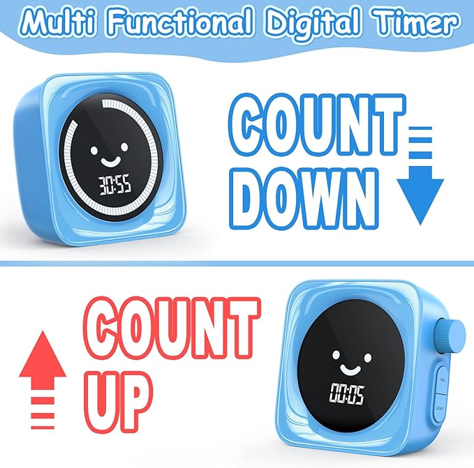 Visual Timer for Kids, 99 Minute Digital Cute Kids Visual Timer Classroom Timer - Image 5