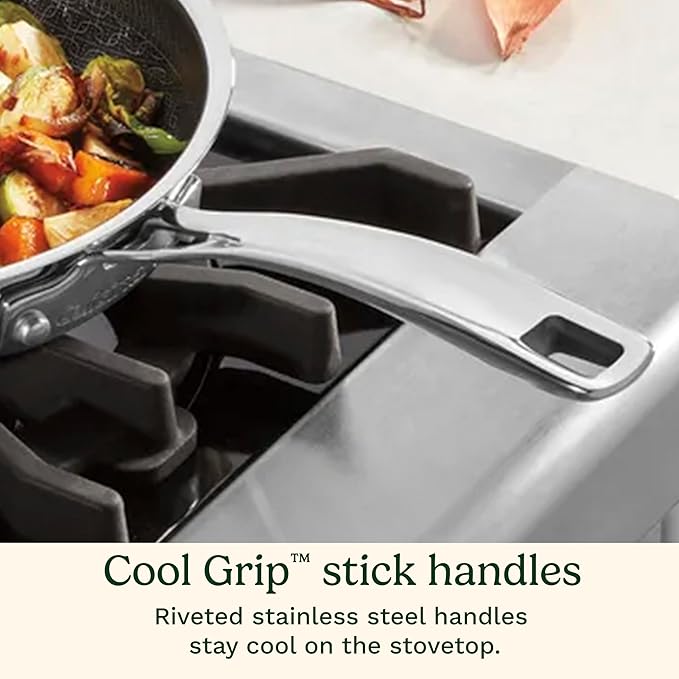 Cuisinart FusionPlus Hybrid Stainless Steel Cookware Set, 5-Piece Skillet - Image 6