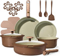 CAROTE Ceramic Cookware Set, Pots and Pans Set Non Stick by CAROTE