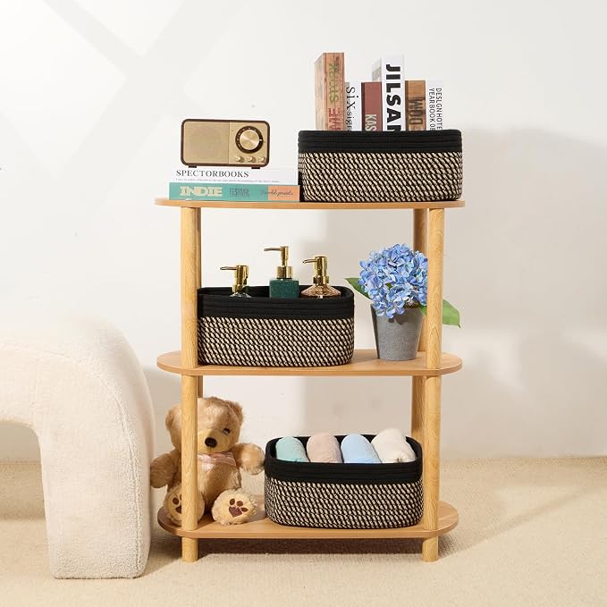 MiniArk Small Storage Baskets for Organizing | Closet Organizer Bins | Shelf - Image 6