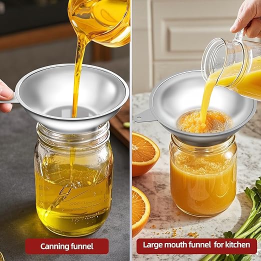 Serinar Stainless Steel Metal Canning Funnel - Image 5