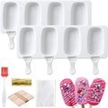 Juome Cake Pop Mold Kit, 8 Cavities Small Cakesicle Molds Silicone by Juome