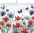 4th of July Dish Drying Mat for Kitchen Counter 16 x 18 Inch Patriotic Floral by Unknown