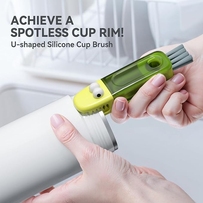 3 in 1 Cup Lid Gap Cleaning Brush Set, Silicone Cup Lid Gap Cleaner, Home - Image 2