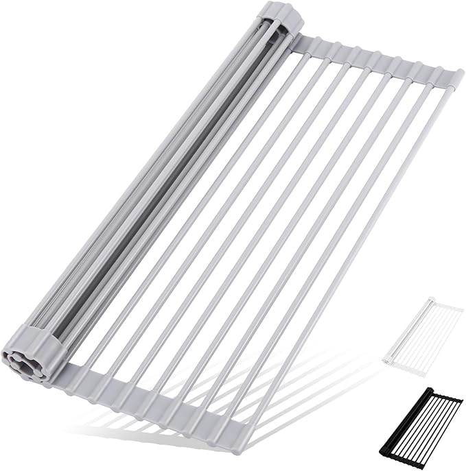 HANZENMA Roll Up Dish Drying Rack Over The Sink Kitchen Roll Up Sink Drying by HANZENMA