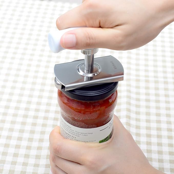 Kichwit Jar Opener for Arthritis, Stainless Steel Jar Lid Opener for Small and - Image 2