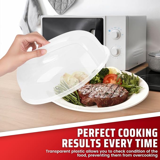 Flexzion 10.5 Inch Microwave Splatter Cover - Image 3