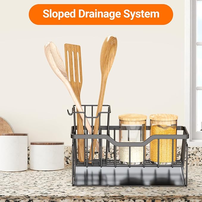 StorageRight Kitchen Sink Caddy Organizer, Rustproof Sponge Holder - Image 7