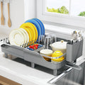 Urackify Expandable Dish Rack for Kitchen Counter, 16.14"-23.62" Large by Urackify