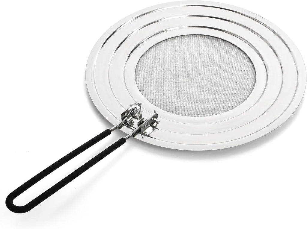 2 Pack Stainless Steel Splatter Screen for Frying Pan, 12 Inch Grease