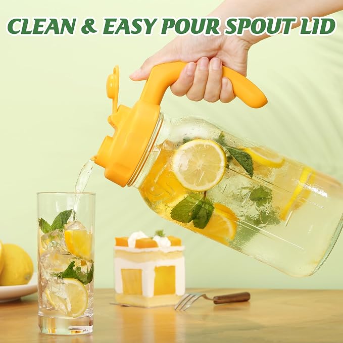 Soligt Glass Mason Jar Pitcher - Image 2
