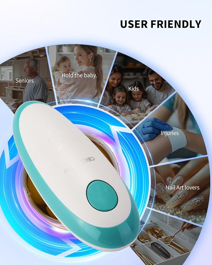 CIRCLE JOY Electric Can Opener, One-Touch Automatic Can Opening - Image 7