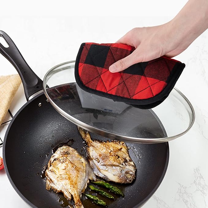 Joyhalo 4 Pack Pot Holders for Kitchen, Cotton Oven Holder - Image 7