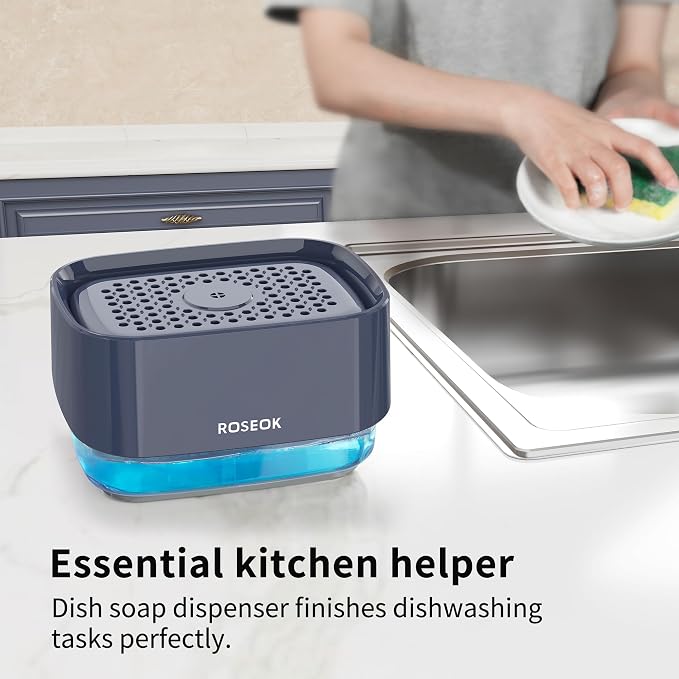 ROSEOK Dish Soap Dispenser for Kitchen, Detachable Soap Dispenser - Image 6