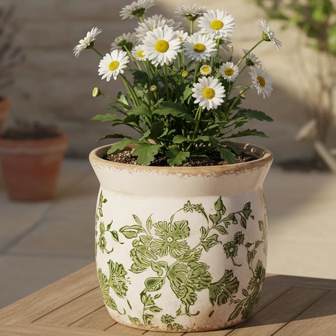 Xiaan Jiaju Vintage Farmhouse Ceramic Planter & Kitchen Utensil Holder - Image 4