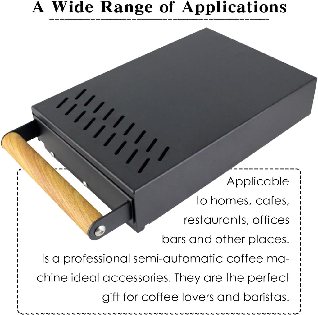 Handle Drawer Knock Box, Stainless Steel Detachable Coffee Stick