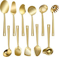 Lazycorner Cooking Utensil Set 11 Pcs Stainless Steel Kitchen Utensils Set Wok by Lazycorner