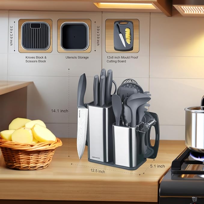 RAXCO Kitchen Set, 7-Piece Cooking Utensils, 5-Piece Kitchen Gadgets, 6-Piece - Image 2