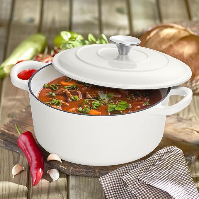 3 Qt Enameled Cast Iron Dutch Oven - Image 5