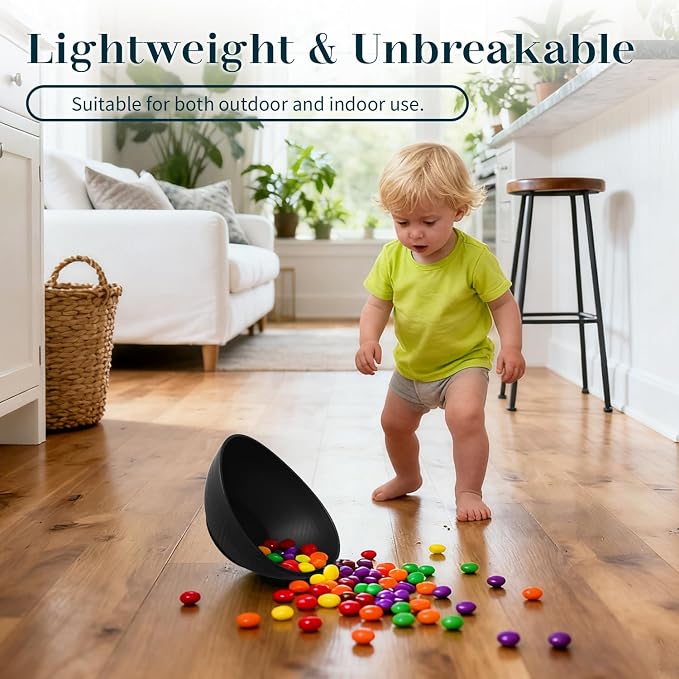 Plastic Bowls 26 OZ, Unbreakable Wheat Straw Bowl 4 PCS, Microwave and - Image 5