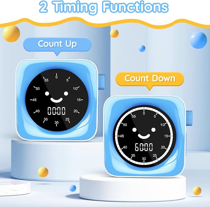 60-Minute Visual Timer for Kids Digital Visual Countdown Timer for Kids Toddler - Image 6