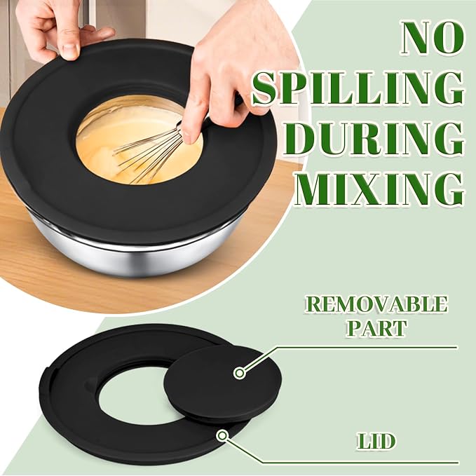 8PCS Mixing Bowls with Lids Set - Image 4