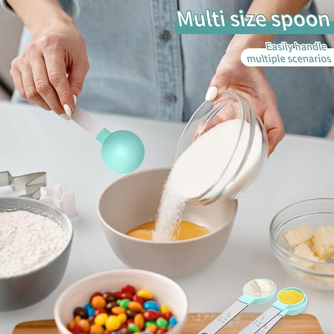 Measuring Cups Set Measuring Spoons Set, Nesting Measure Cups - Image 7