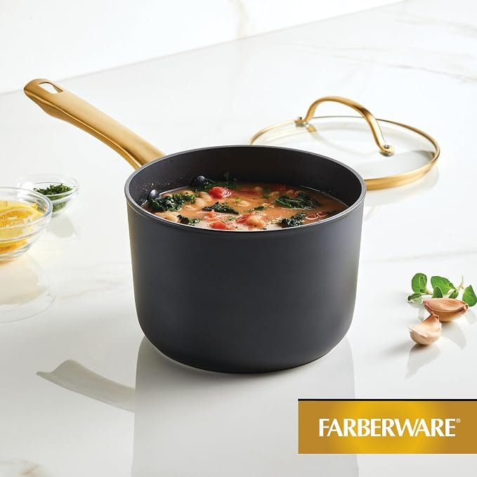 Farberware Forged Induction Ceramic Cookware Nonstick Saucepan - Image 8
