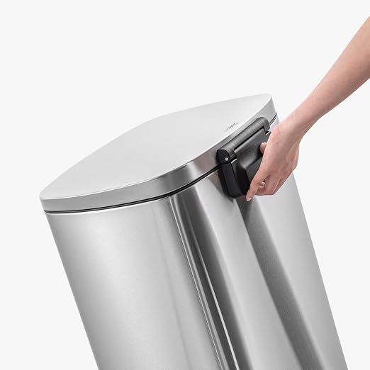 QUALIAZERO 50L / 13 Gallon Stainless Steel Step-On Kitchen Trash Can Soft-Close - Image 5