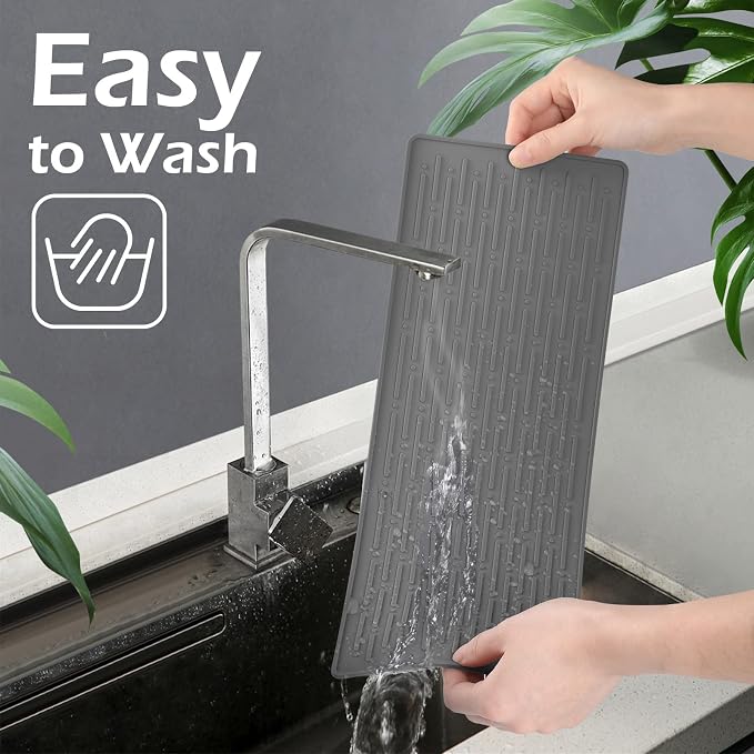 GeeRic Dish Drying Mats, Heat-resistant Silicone Mat - Image 4