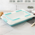 Sheet Cake Pan with Lid, Non-Stick Ceramic Coating Baking Pan, Oven Safe 450°F by Spmarkt-EasyBakingHome